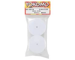 Yokomo 12mm Hex 1/10 4WD Front Buggy Wheels (White) (2) (YZ-4/B-MAX4) -Yoko Parts Store yokb4 821w 2