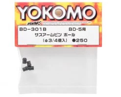 Yokomo 3mm Suspension Arm Pin Ball (4) -Yoko Parts Store yokbd 301ba 1