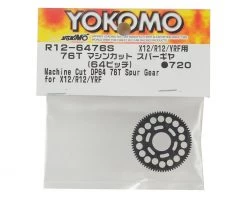 Yokomo R12 64P Machined Spur Gear (76T) -Yoko Parts Store yokr12 6476s 1