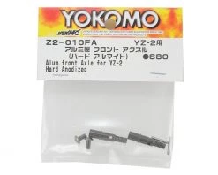 Yokomo Aluminum YZ-2 Front Axle w/Ti Screws (2) (Hard Anodized) -Yoko Parts Store yokz2 010faa 1