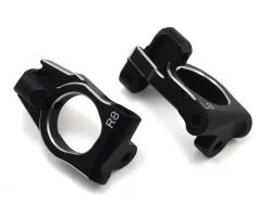 Yokomo YZ-4 SF Aluminum Front Steering Hub Carrier (Black) (2) (8°)