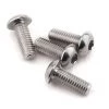 Yokomo 3x8mm Aluminum BD9 Button Head Hex Screw (4)