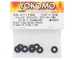 Yokomo Hex Hub Tread Adjuster Spacer (4x 0.5mm & 4x 1.0mm) -Yoko Parts Store yokzs 011tsb 1
